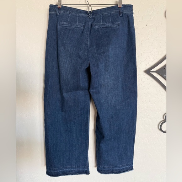 J. JILL Dark Blue Women’s Authentic Fit Full-Leg Crop Jeans - 4P - Picture 2 of 3